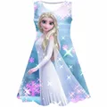 Robe Elsa de la Reine des Neiges pour Fille Costume de Princesse Cosplay pour ixde Noël