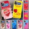 Sexy Condom Box Phone Case Cover for iPhone 11 14 13 12 Mini 15 Pro Max Apple X XS XR 7 Plus 8 + Art