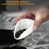 Kaffeebohnen Dosis Tablett weiße Keramik Tee schaufeln Tee Separator Gefäß Kaffeebohnen löffel