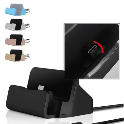 Type C USB Dock Charger for IPhone 15 Pro Max Samsung S24 S23 S22 S7 S6 S8 Plus Micro Cradle Dock Station Stand Charging Base