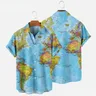 Camicia hawaiana mappa del mondo camicie con stampa 3D camicie da uomo e da donna camicie Casual da