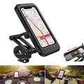 Supporto per telefono per bici impermeabile regolabile Moto Bicicletta elettrica GPS 360 ° Borsa con staffa di montaggio per supporto per telefono cellulare con custodia magnetica