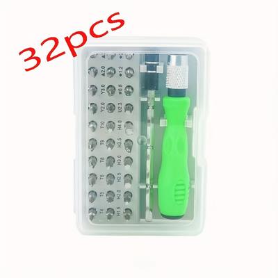 TEMU 32-in-1 Multifunctional Manual Screwdriver And Pliers Set For Mobile Phone, Computer And Electronic Product Repair And Disassembly Image