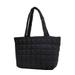 Checkered Puffer Quilted Tote Bag, Trendy Nylon Shoulder Bag, Large Capacity Handbag For Sport Travel Yoga Gym