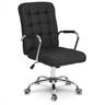 Chaise de bureau Benton en tissu noir