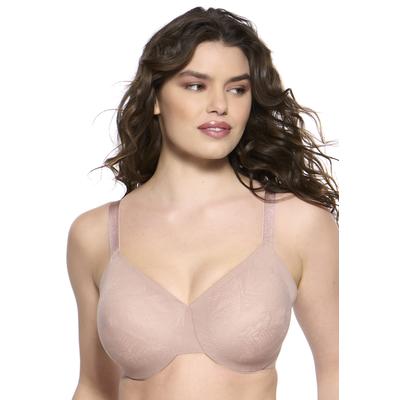 Plus Size Women's Jessamine Unlined Side Smoothing Minimizer Bra by Paramour by Felina in Rose Tan (Size 36 D)
