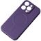 Custodia in silicone con MagSafe per iPhone 15 Pro Max Custodia in silicone viola