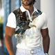 Men's Eagle Polo Shirts Golf Shirt Short Sleeve Polo Shirts Collared Shirts Funny Streetwear Vacation Wear Party Outfits Buttons 3D Print Spring Summer White 1 White White 2