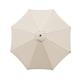 kyaoayo Replacement Umbrella Fabric, Parasol Replacement Cover, Anti-Ultraviolet Canopy Cover, Replacement Fabric for Outdoor Table Umbrellas, Replacement Sun Shade Canopy (Beige, 2.7m 8 Ribs)