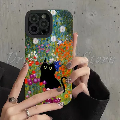 Painting Gustav Klimt Famous Phone Case Iphone 11 Iphone 16 Pro Max Iphone 13 Pro Max Iphone 14 Pro