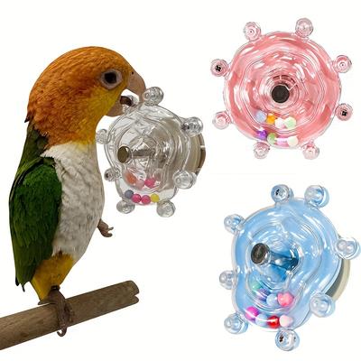 1pc Bird Parrot Colorful Turnable Toy, Macaws Pear...