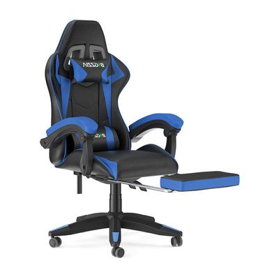 Bürostuhl mit Fußstütze – Gaming Stühle Ergonomischer Sitz mit Lendenkissen + Kopfstütze Gaming Image