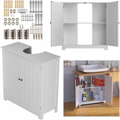 Badezimmer unter Waschbecken Speicher Schrank WC Waschbecken Holzmöbel 60X60cm Image