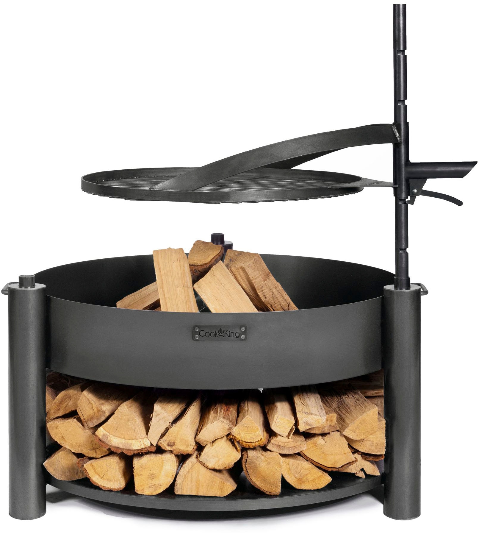 Feuerschale COOKKING "Montana", schwarz, H:110cm Ø:88cm, Stahl, Feuerkörbe, 88x88x110 cm Image