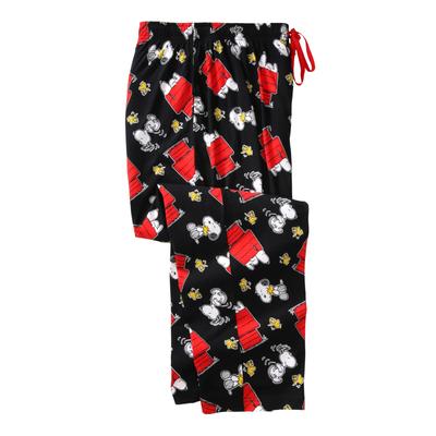 Men's Big & Tall Licensed Novelty Pajama Pants by KingSize in Snoopy Woodstock Toss (Size XL) Pajama Bottoms