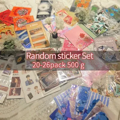 20-26pack 500 g Random Sticker Set Various stickers for Scrapbooking Calendars Arts Diy Craft