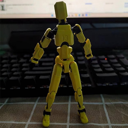 3D-Druck Illidan's Sechs-flügeliger Engel mit beweglichen Gelenken Dinosaurier mit großem Mund und mehreren beweglichen Gelenken glückliches Weihnachtsgeschenk Image