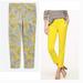 J. Crew Pants & Jumpsuits | J. Crew Women's Casual Paisley City Fit Skimmer Pants Sz. 6 | Color: Black/Yellow | Size: 6