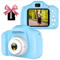fotocamera per bambini compleanno per ragazze e ragazzi giocattoli per bambini per 3 4 5 6 7 bambini di 8 anni videocamere selfie digitali per bambini con scheda SD da 32 GB rosa