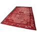 Red 77" x 125" L Area Rug - Lofy Oyma Oriental Machine Woven Rectangle 6'5" x 10'5" /Wool Area Rug in 125.0 x 77.0 x 0.4 in | 77" W X 125" L | Wayfair