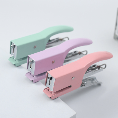 Macaron-colored Metal Handheld Stapler With 10# St...