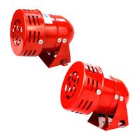 Fei Yu - Sirène Alarme 220V Puissant à Exterieure, Sirene Alarme 120dB,Rouge Moteur Conduit Sirène
