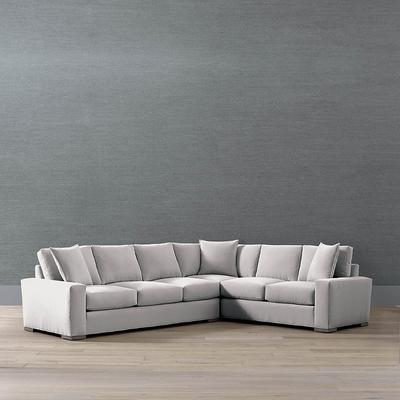 Edessa 2-pc. Left-Arm Facing Sofa Sectional - Caramel Velvet - Frontgate