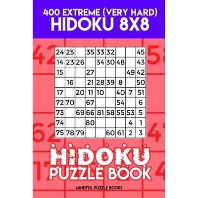 Hidoku Puzzle Book Extreme Very Hard Hidoku x