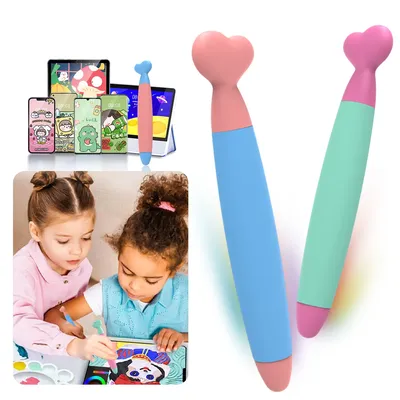 Cute Touch Screen Pen Stylus Silicon Writing Drawing Handwriting Touch Screen Pen for Kids