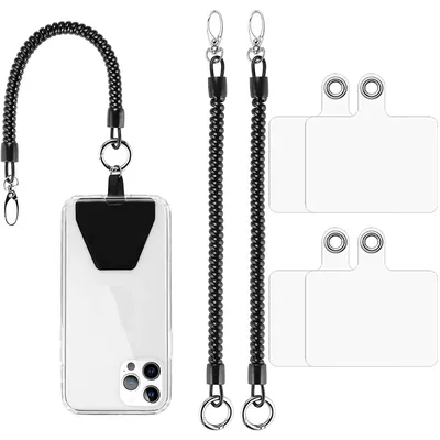 Mobile Phone Anti-Loss Strap CellPhone Anti-Theft Spiral Telephone Line Elastic Rope Lanyard Hanging