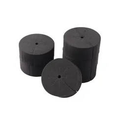 30Pcs 48mm x 19mm Black Neoprene Collars Hydroponics System Cultivation Sponge Garden Plant Germination Seeding Clone Collars