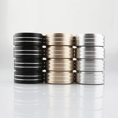 4pcs 58x22mm Aluminum HIFI AMP Speaker Isolation Stand Turntable DAC Feet Pad gold silver Speaker