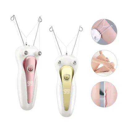 Electric Body Hair Remover Women's Cotton Thread Leg Arm Shaver Razor Lady Beauty Neck Rechargeable
