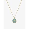 Damen Anhänger Halskette Vintage Halskette Halskette Königliches Blau Himmelblau Gold Edelstahl Elegant Vintage Mode Schneeflocke Augen