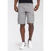 Cargobermudas MAN'S WORLD, Herren, Gr. 50, N-Gr, grau (hellgrau), Obermaterial: 100% Baumwolle, unifarben, casual, normal knieumspielend, Hosen, auch in Großen Größen, Topseller