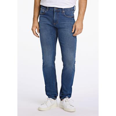 5-Pocket-Jeans LINDBERGH "Lindbergh Jeans", Herren, Gr. 36, Länge 32, blau (heavy blau), Oberstoff: 93% Baumwolle, 5% Polyester, 2% Elasthan, slim fit, Jeans Image