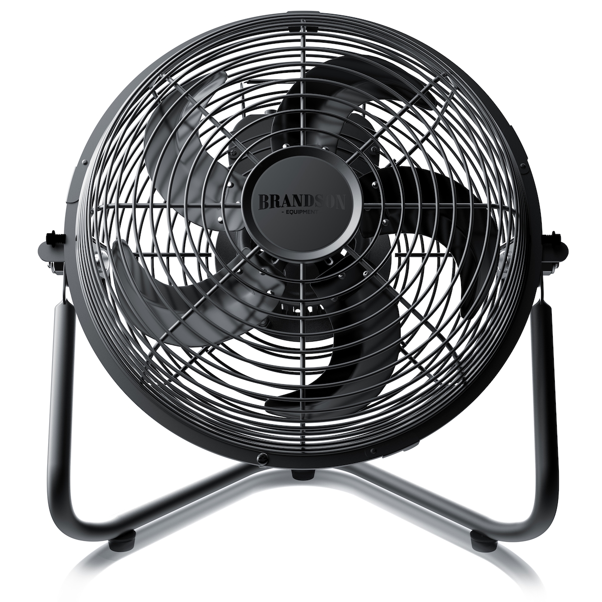 Brandson Windmaschine 48W, Ventilator, Bodenventilator Retro Design, Tischventilator, Standventilator 30cm, hoher Luftdurchsatz, stufenlos neigbar Image