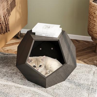 26" Modern Multi-Purpose Pet Cat Kennel Side Table