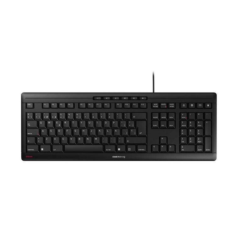 Cherry Stream Spanisch Tastatur Usb Schwarz Jk-8500Es-2 Image