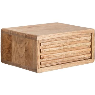 Schwebender Nachttisch aus Holz Deleyna Braun Natur - Sklum Image