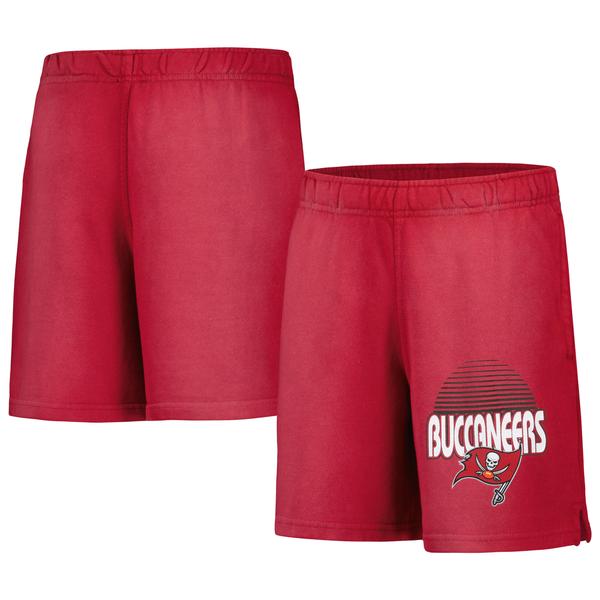 youth-red-tampa-bay-buccaneers-beach-bum-sun-bleached-french-terry-shorts/