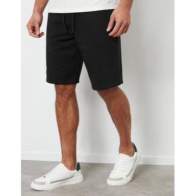 Threadbare Men's Black Knee Length Sweat Shorts
