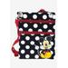 Plus Size Women's Disney Mickey & Minnie Mouse Passport Bag All-Over Print Travel Crossbody Purse Passport Bag by Disney in Black