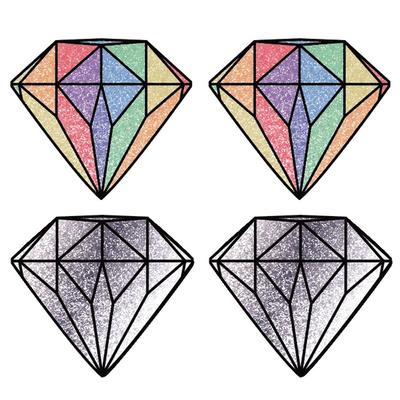 Peekaboo Diamond Shape Pasties 2pk
