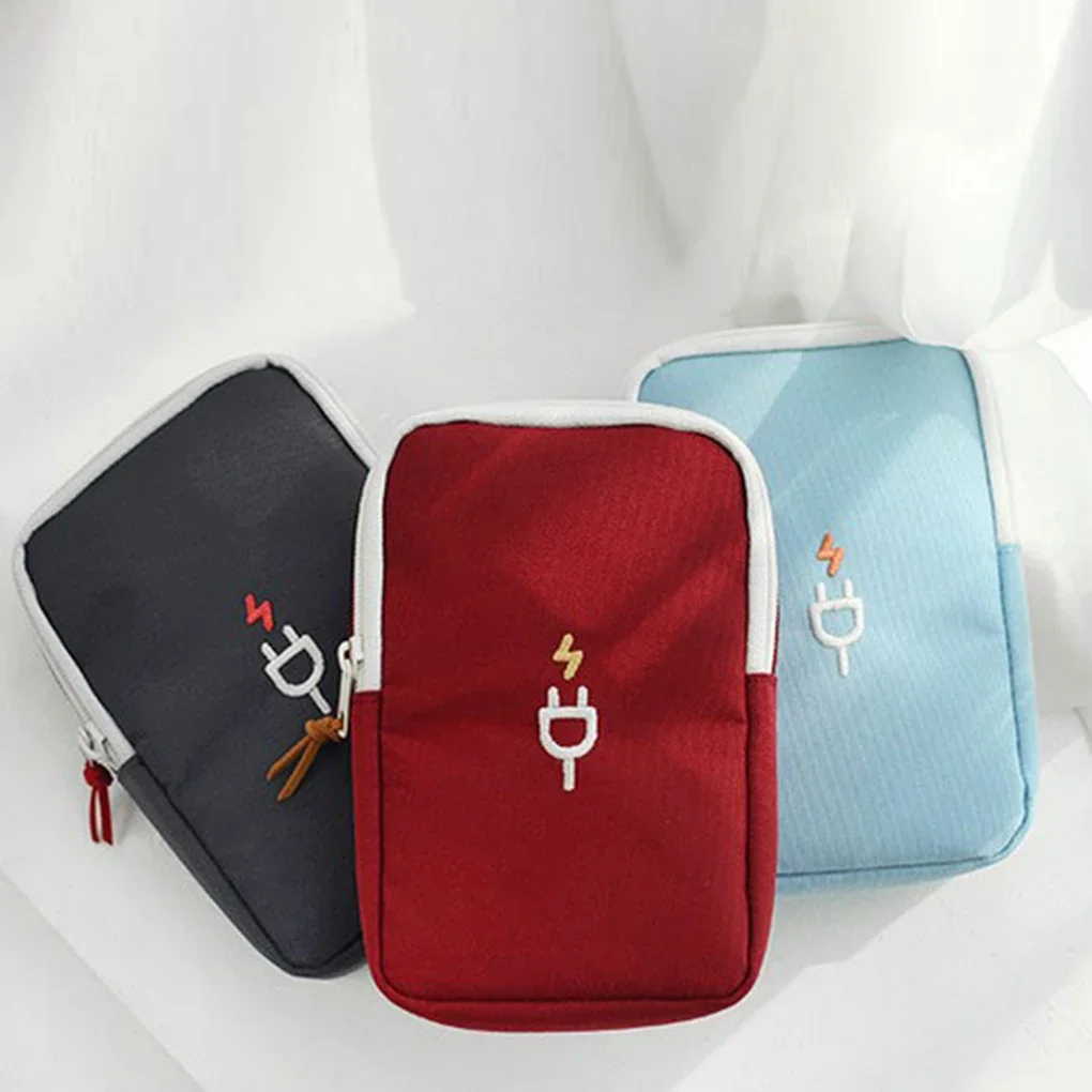 Reise-Gadget-Organizer-Tasche, tragbare digitale Kabeltasche, Aufbewahrung von Elektronikzubehör, Tragetasche für USB-Powerbank Image