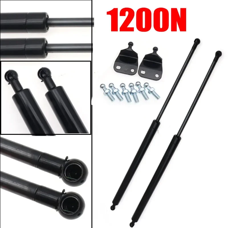 1200N 2 stücke 300-600mm Shock Lift Strut Unterstützung Bar Gas Frühling Lift Up Unterstützung für Lagerung Bett auto Motorhaube Haube Heckklappe RV Bus Image