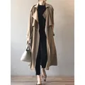 Manteau long classique surdimensionné pour femme veste Maxi Tralike coupe-vent femme blazers