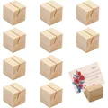 Présentoir de cartes postales en bois 10 pièces/paquet pour mariage rustique fête d'anniversaire