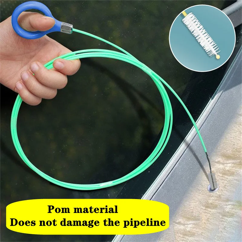 Ablauf Loch Reinigung Pinsel Flexible Auto Ablauf Dredge Schiebedach Reinigung Peeling Pinsel Werkzeug Zubehör Oberlicht Ablauf Rohr Pinsel Image