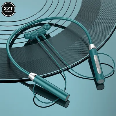 Drahtlose Bluetooth-Kopfhörer Nacken bügel Magnet bass in Ohr Sport kopfhörern mit Mikrofon Rausch Image